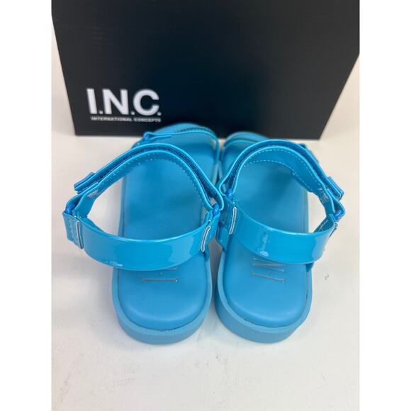 I.N.C. Morgan Bright Blue Sandals Size 2‎ M - Picture 3 of 4